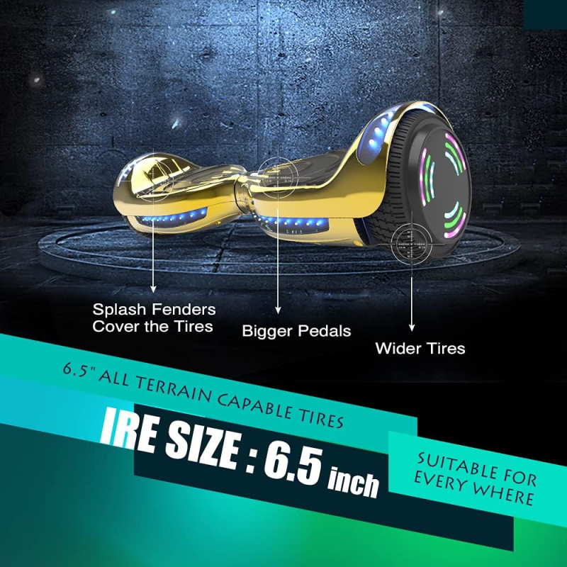 HOVERSTAR Hoverboard HS 2.0 Chrome Series - Gold